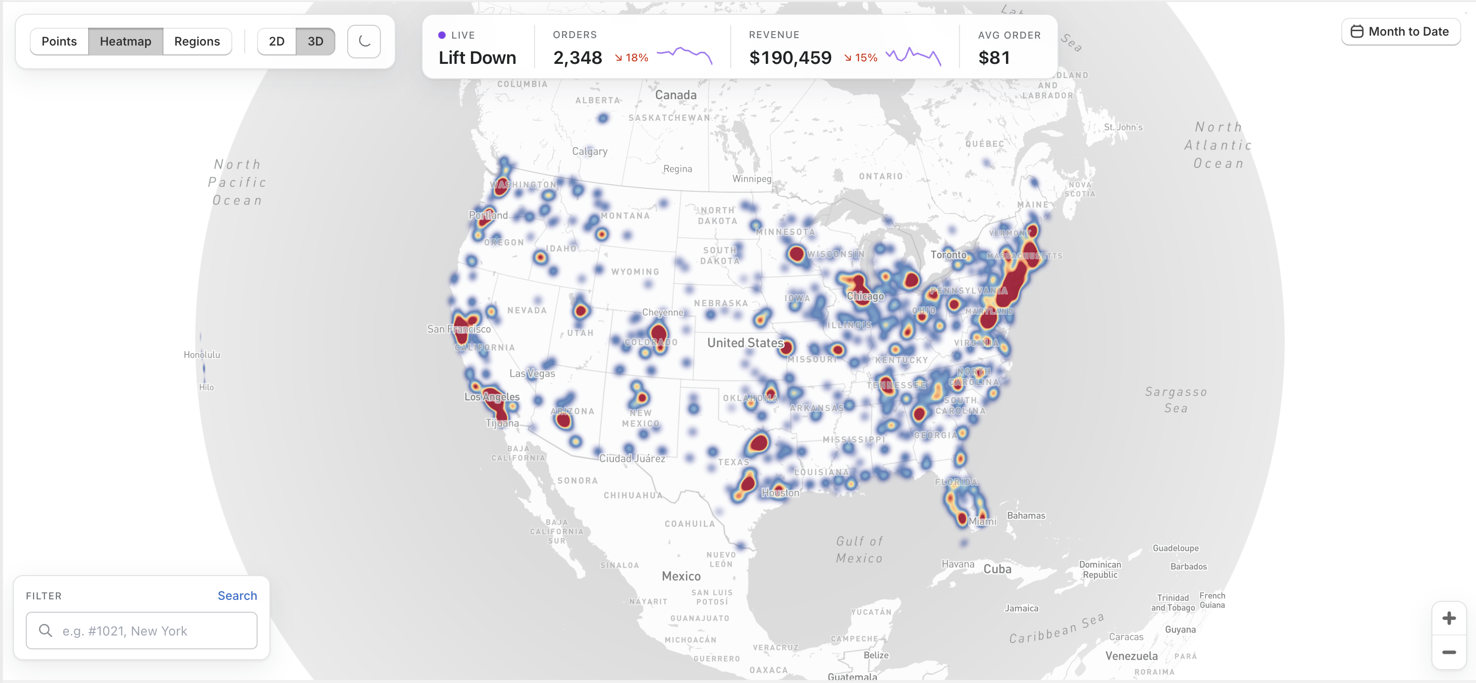Heatmap view