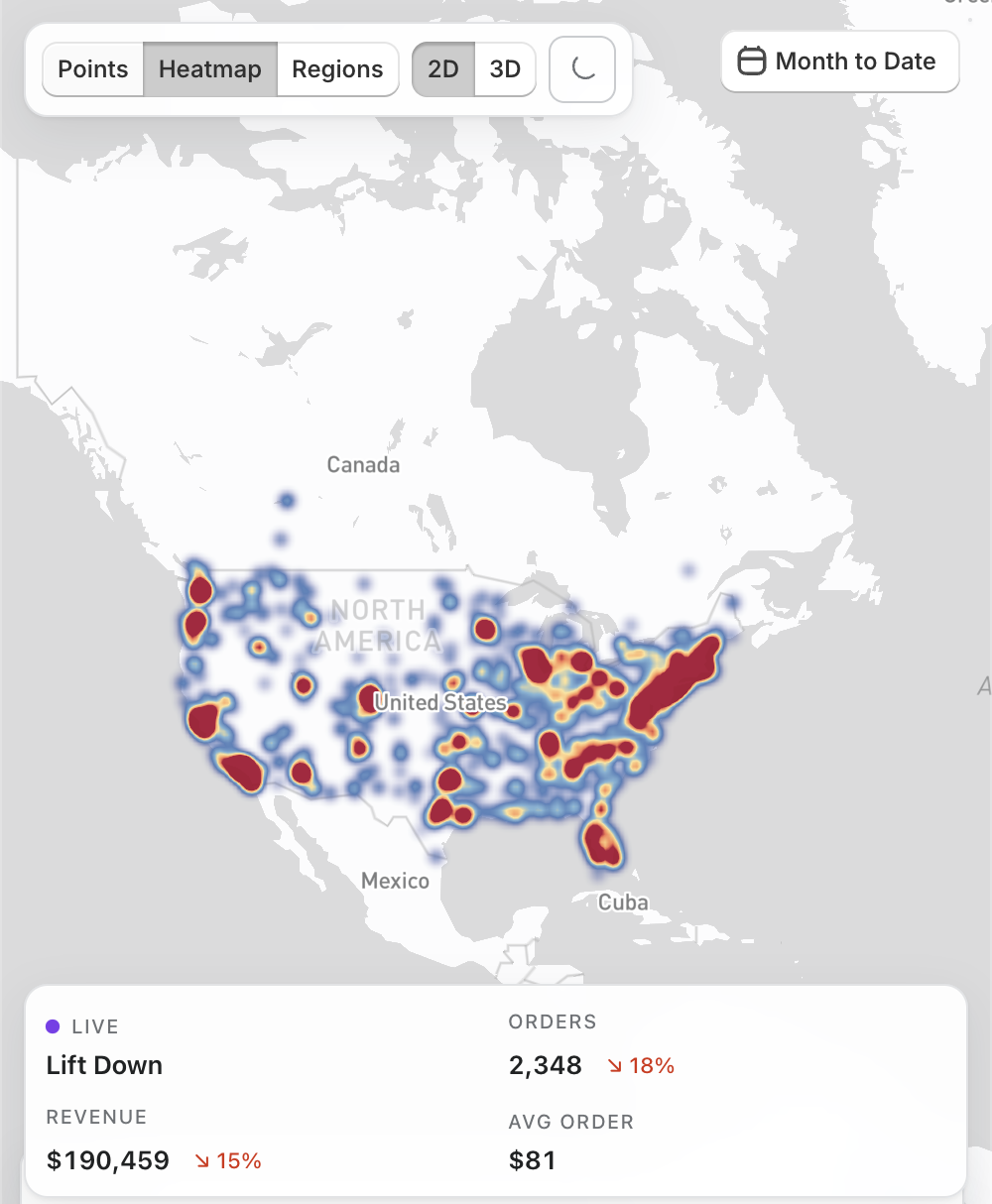 Mobile heatmap